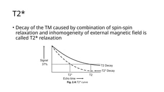 Understanding T1, T2 Relaxation and MRI Image Weighting Principles | PPTX