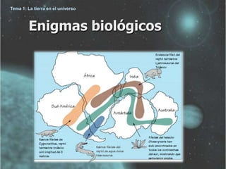 Tema 1: La tierra en el universo



        Enigmas biológicos
 