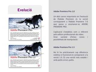 Panells d’àudio, línia de temps i efectes. Altres panells