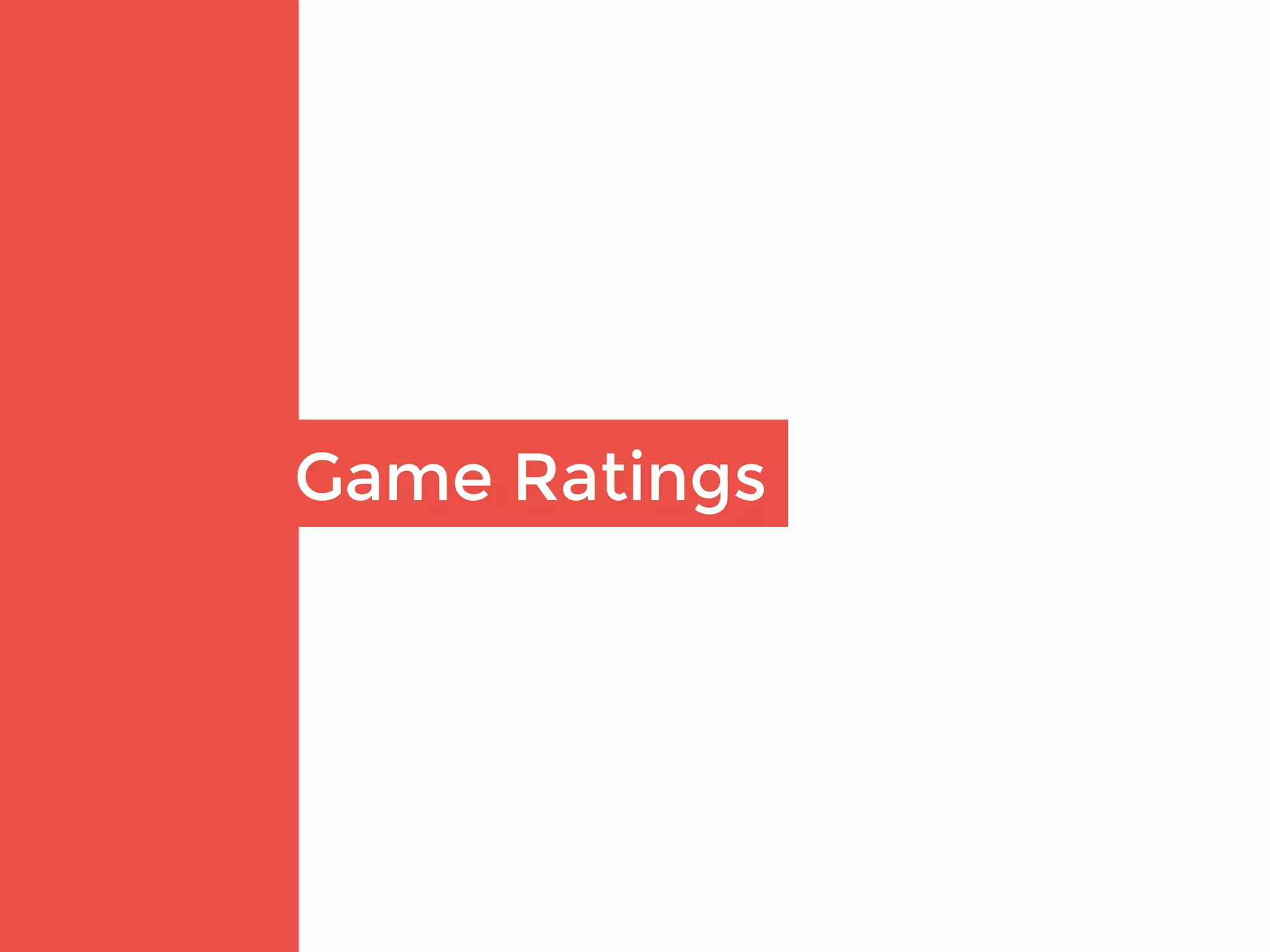 Game Ratings
 