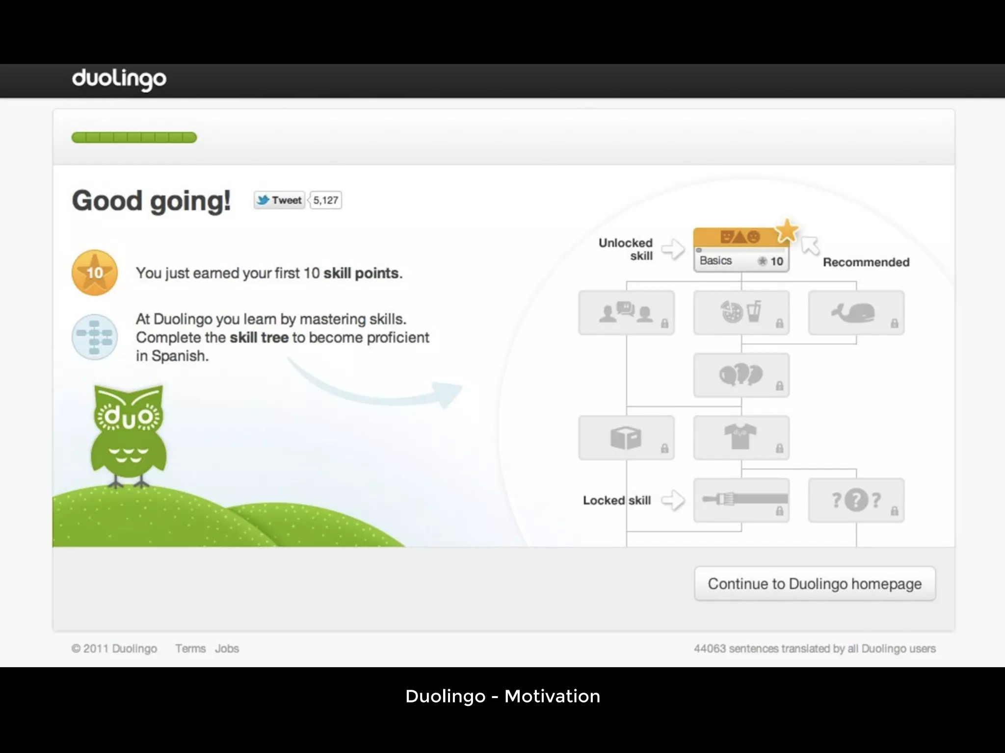 Duolingo - Motivation
 