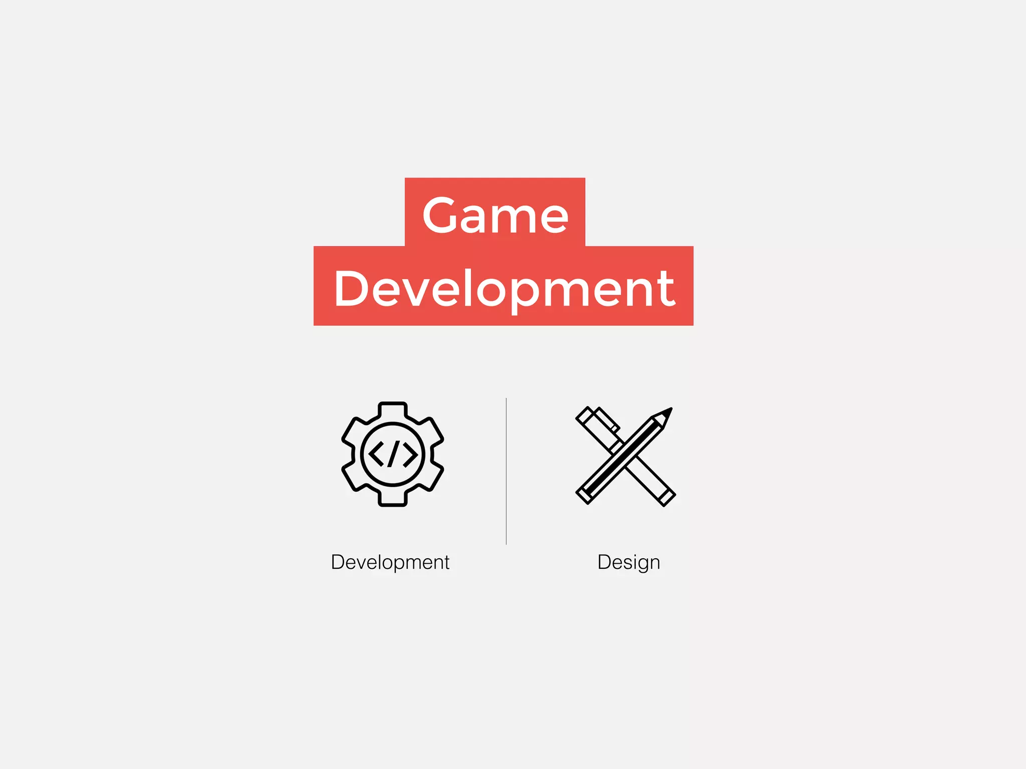 Game
Development
Development! Design!
 