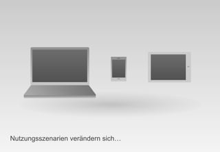 Nutzungsszenarien verändern sich…
                                    |
 
