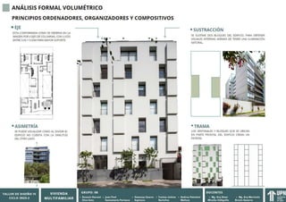 TALLER DE ARQUITECTURA 4, VIVIENDA MULTIFAMILIAR NACIONAL | PDF