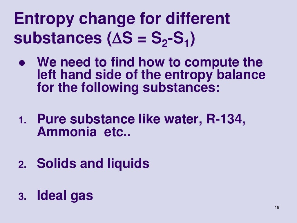 specific entropy specific entropy
