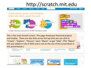 Introduction to Scratch 2.0