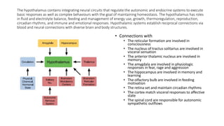 T1L1 ORGANIZATION OF THE HYPOTHALAMUS, PITUITARY AND PINEAL GLANDS.pptx