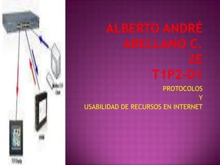 Alberto André Arellano C.2ET1P2-D1 PROTOCOLOS Y USABILIDAD DE RECURSOS EN INTERNET 