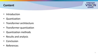 “Quantization Techniques for Efficient Deployment of Large Language ...
