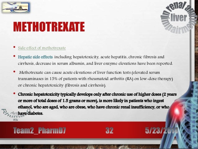 can methotrexate damage your kidneys