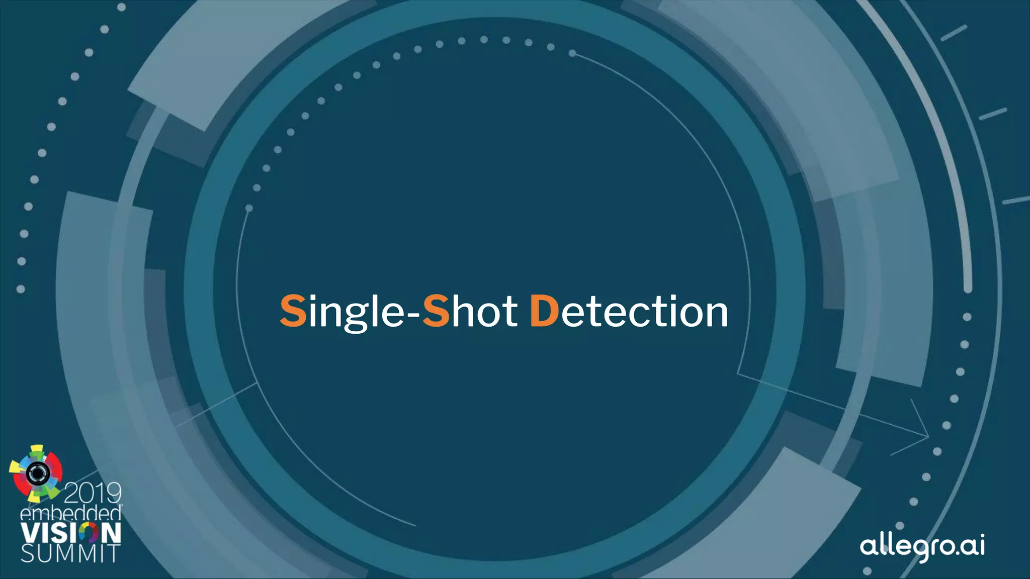 © 2019 allegro.ai
Single-Shot Detection
 