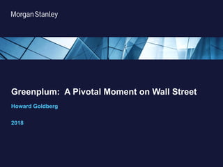 ​Greenplum: A Pivotal Moment on Wall Street
Howard Goldberg
2018
 