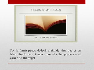 Por la forma puedo deducir a simple vista que es un
libro abierto pero también por el color puede ser el
escote de una mujer
 