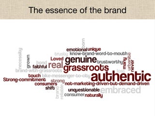 The essence of the brand 