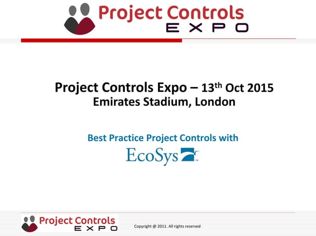 Session T2 - Best Practice Project Controls with EcoSys | PDF