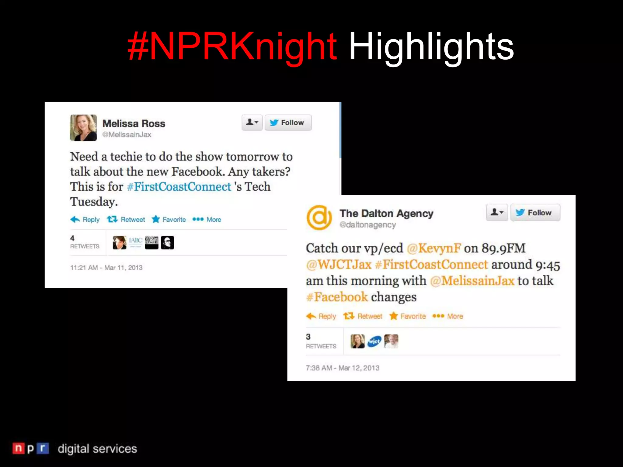 #NPRKnight Highlights
 