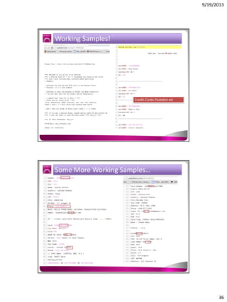 9/19/2013

Working Samples!

Credit-Cards-Pastebin.txt

Some More Working Samples…

36

 