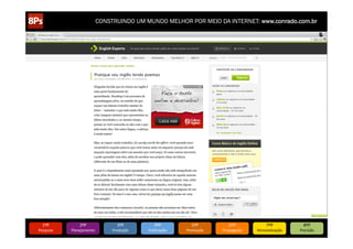 CONSTRUINDO UM MUNDO MELHOR POR MEIO DA INTERNET: www.conrado.com.br




   1ºP	
            2ºP	
             3ºP	
           4ºP	
           5ºP	
           6ºP	
              7ºP	
            8ºP	
  
Pesquisa	
     Planejamento	
      Produção	
     Publicação	
     Promoção	
     Propagação	
     Personalização	
     Precisão	
  
 