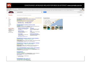 CONSTRUINDO UM MUNDO MELHOR POR MEIO DA INTERNET: www.conrado.com.br




   1ºP	
            2ºP	
             3ºP	
           4ºP	
           5ºP	
           6ºP	
              7ºP	
            8ºP	
  
Pesquisa	
     Planejamento	
      Produção	
     Publicação	
     Promoção	
     Propagação	
     Personalização	
     Precisão	
  
 