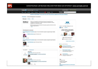 CONSTRUINDO UM MUNDO MELHOR POR MEIO DA INTERNET: www.conrado.com.br




   1ºP	
            2ºP	
             3ºP	
           4ºP	
           5ºP	
           6ºP	
              7ºP	
            8ºP	
  
Pesquisa	
     Planejamento	
      Produção	
     Publicação	
     Promoção	
     Propagação	
     Personalização	
     Precisão	
  
 