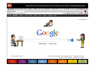 8/5/12                            www.bitstrips.com/print_strip.php?comic_id=2886528




                              CONSTRUINDO UM MUNDO MELHOR POR MEIO DA INTERNET: www.conrado.com.br




                                  www.bitstrips.com/print_strip.php?comic_id=2886528                                                      1/1
   1ºP	
            2ºP	
               3ºP	
                           4ºP	
                           5ºP	
                6ºP	
              7ºP	
            8ºP	
  
Pesquisa	
     Planejamento	
       Produção	
                     Publicação	
                    Promoção	
            Propagação	
     Personalização	
     Precisão	
  
 