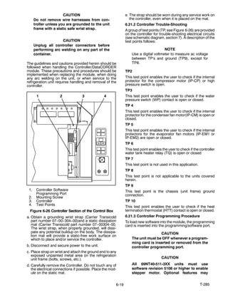 401 R6419 OPERATION AND SERVICE MANUAL CONTAINER REFRIGERATION UNIT 69NT40--511 ...