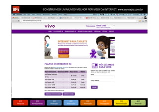 CONSTRUINDO UM MUNDO MELHOR POR MEIO DA INTERNET: www.conrado.com.br




   1ºP	
            2ºP	
             3ºP	
           4ºP	
           5ºP	
           6ºP	
              7ºP	
            8ºP	
  
Pesquisa	
     Planejamento	
      Produção	
     Publicação	
     Promoção	
     Propagação	
     Personalização	
     Precisão	
  
 