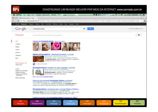 CONSTRUINDO UM MUNDO MELHOR POR MEIO DA INTERNET: www.conrado.com.br




   1ºP	
            2ºP	
             3ºP	
           4ºP	
           5ºP	
           6ºP	
              7ºP	
            8ºP	
  
Pesquisa	
     Planejamento	
      Produção	
     Publicação	
     Promoção	
     Propagação	
     Personalização	
     Precisão	
  
 