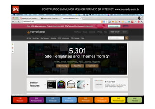 CONSTRUINDO UM MUNDO MELHOR POR MEIO DA INTERNET: www.conrado.com.br




   1ºP	
            2ºP	
             3ºP	
           4ºP	
           5ºP	
           6ºP	
              7ºP	
            8ºP	
  
Pesquisa	
     Planejamento	
      Produção	
     Publicação	
     Promoção	
     Propagação	
     Personalização	
     Precisão	
  
 