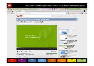 CONSTRUINDO UM MUNDO MELHOR POR MEIO DA INTERNET: www.conrado.com.br




   1ºP	
            2ºP	
             3ºP	
           4ºP	
           5ºP	
           6ºP	
              7ºP	
            8ºP	
  
Pesquisa	
     Planejamento	
      Produção	
     Publicação	
     Promoção	
     Propagação	
     Personalização	
     Precisão	
  
 