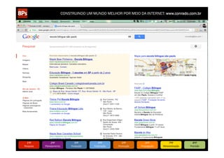 CONSTRUINDO UM MUNDO MELHOR POR MEIO DA INTERNET: www.conrado.com.br




   1ºP	
            2ºP	
             3ºP	
           4ºP	
           5ºP	
           6ºP	
              7ºP	
            8ºP	
  
Pesquisa	
     Planejamento	
      Produção	
     Publicação	
     Promoção	
     Propagação	
     Personalização	
     Precisão	
  
 