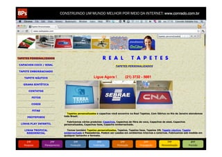 CONSTRUINDO UM MUNDO MELHOR POR MEIO DA INTERNET: www.conrado.com.br




   1ºP	
            2ºP	
             3ºP	
           4ºP	
           5ºP	
           6ºP	
              7ºP	
            8ºP	
  
Pesquisa	
     Planejamento	
      Produção	
     Publicação	
     Promoção	
     Propagação	
     Personalização	
     Precisão	
  
 