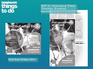ROP St. Petersburg Times Thursday Weekend Section Full Run Friday tbt* 