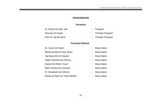 KSSM REKA BENTUK DAN TEKNOLOGI TINGKATAN 2
43
PENGHARGAAN
Penasihat
Dr. Sariah binti Abd. Jalil - Pengarah
Shamsuri bin Sujak - Timbalan Pengarah
Datin Dr. Ng Soo Boon - Timbalan Pengarah
Penasihat Editorial
Dr. A’azmi bin Shahri - Ketua Sektor
Mohamed Zaki bin Abd. Ghani - Ketua Sektor
Haji Naza Idris bin Saadon - Ketua Sektor
Hajah Chetrilah binti Othman - Ketua Sektor
Zaidah binti Mohd. Yusof - Ketua Sektor
Mohd Faudzan bin Hamzah - Ketua Sektor
Dr. Rusilawati binti Othman - Ketua Sektor
Mohamad Salim bin Taufix Rashidi - Ketua Sektor
 