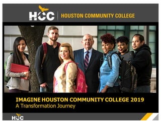 IMAGINE HOUSTON COMMUNITY COLLEGE 2019
A Transformation Journey
 
