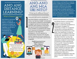 Sample Program On Modular Distance Learning Deped Learning Continuity Plan: Distance Learning | PDF