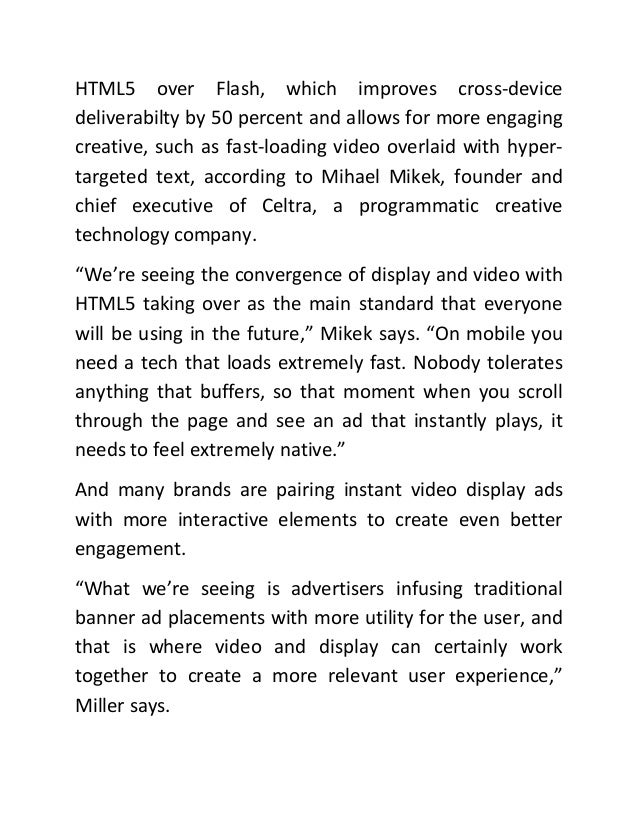 Video Advertising The Display Ad Of The Future