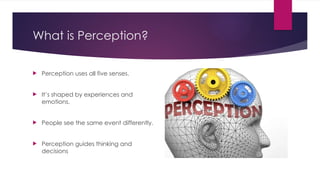 Perfect Perception Events Perception presentation for educational purpose | PPTX