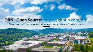 ORNL Open Source: https://github.com/ornl
Open-source license approval in progress at time of submission…
© 2025 Oak Ridge National Laboratory
 