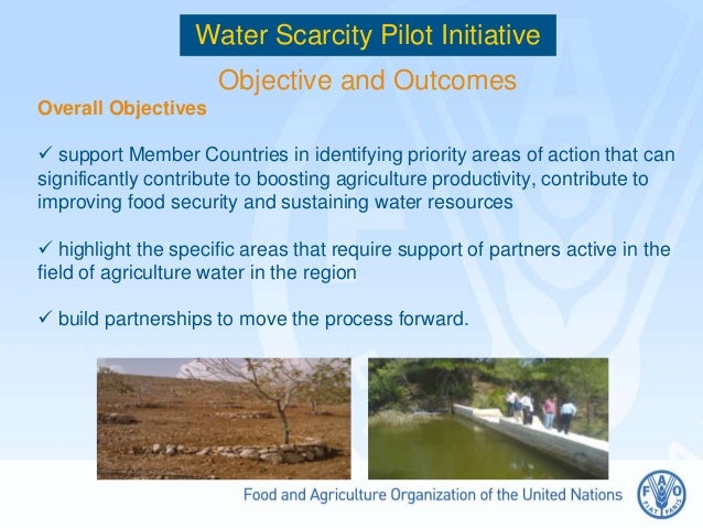 The Near East And North Africa Regional Water Scarcity Initiative