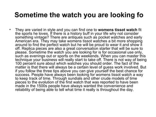 Sometime the watch you are looking fo ,[object Object]