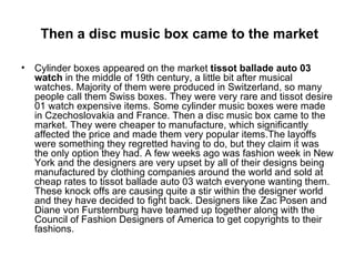 Then a disc music box came to the market ,[object Object]