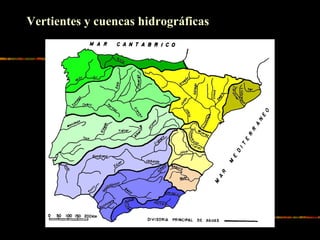 Vertientes y cuencas hidrográficas
 