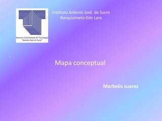 Instituto Antonio José de Sucre
Barquisimeto-Edo Lara
•
Mapa conceptual
Marbelis suarez
 