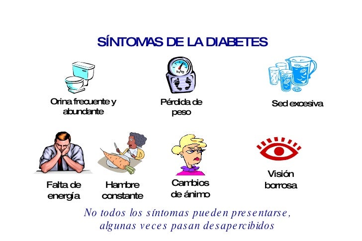 síntomas de la diabetes pérdida de peso sed excesiva orina