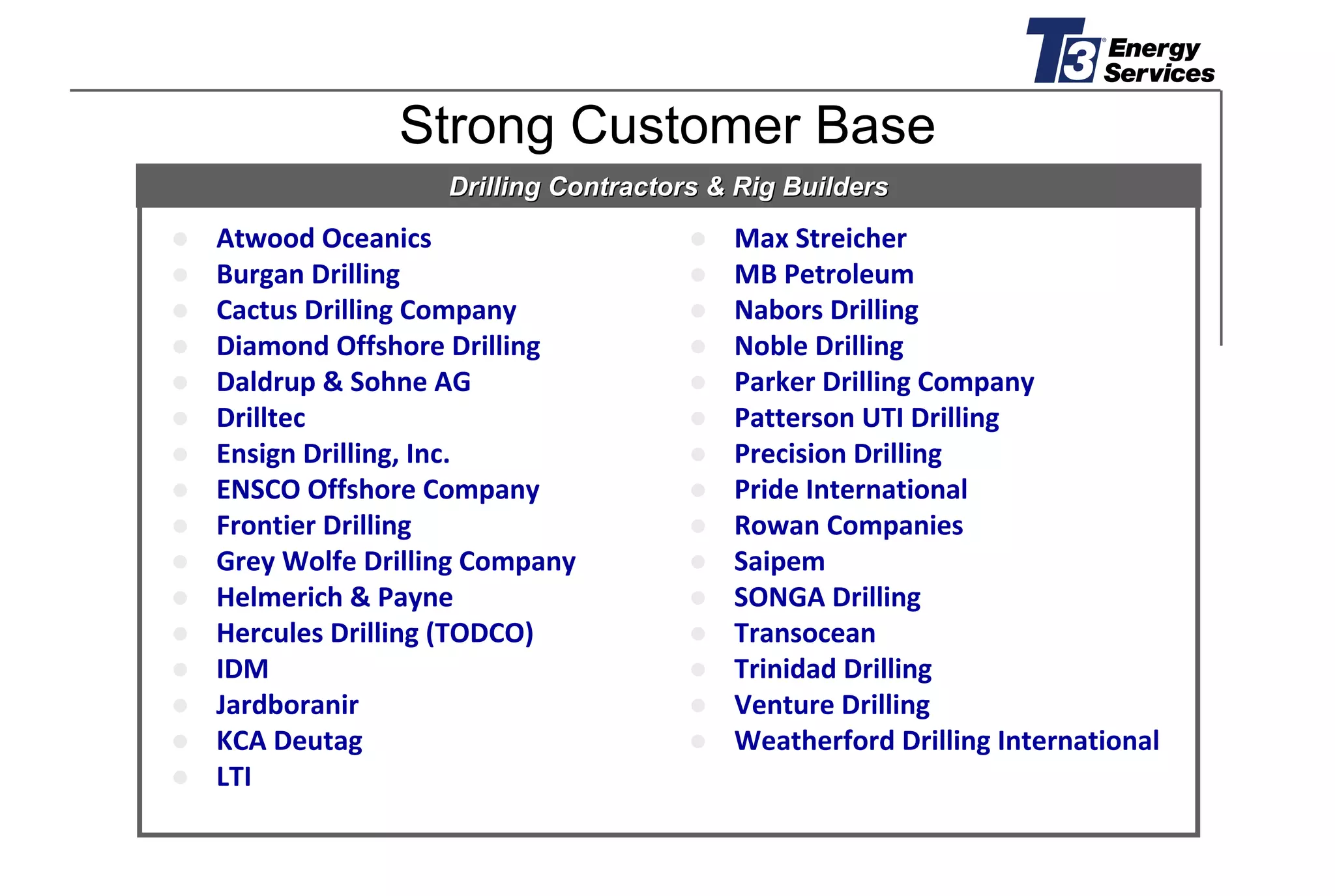 T3 EUROPEAN PRESENTATION