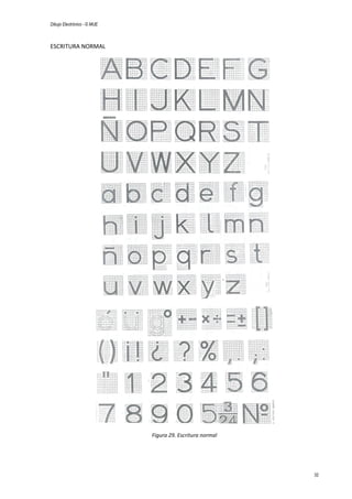 Dibujo Electrónico - © MUE
32
ESCRITURA NORMAL
Figura 29. Escritura normal
 