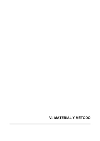 VI. MATERIAL Y MÉTODO
 