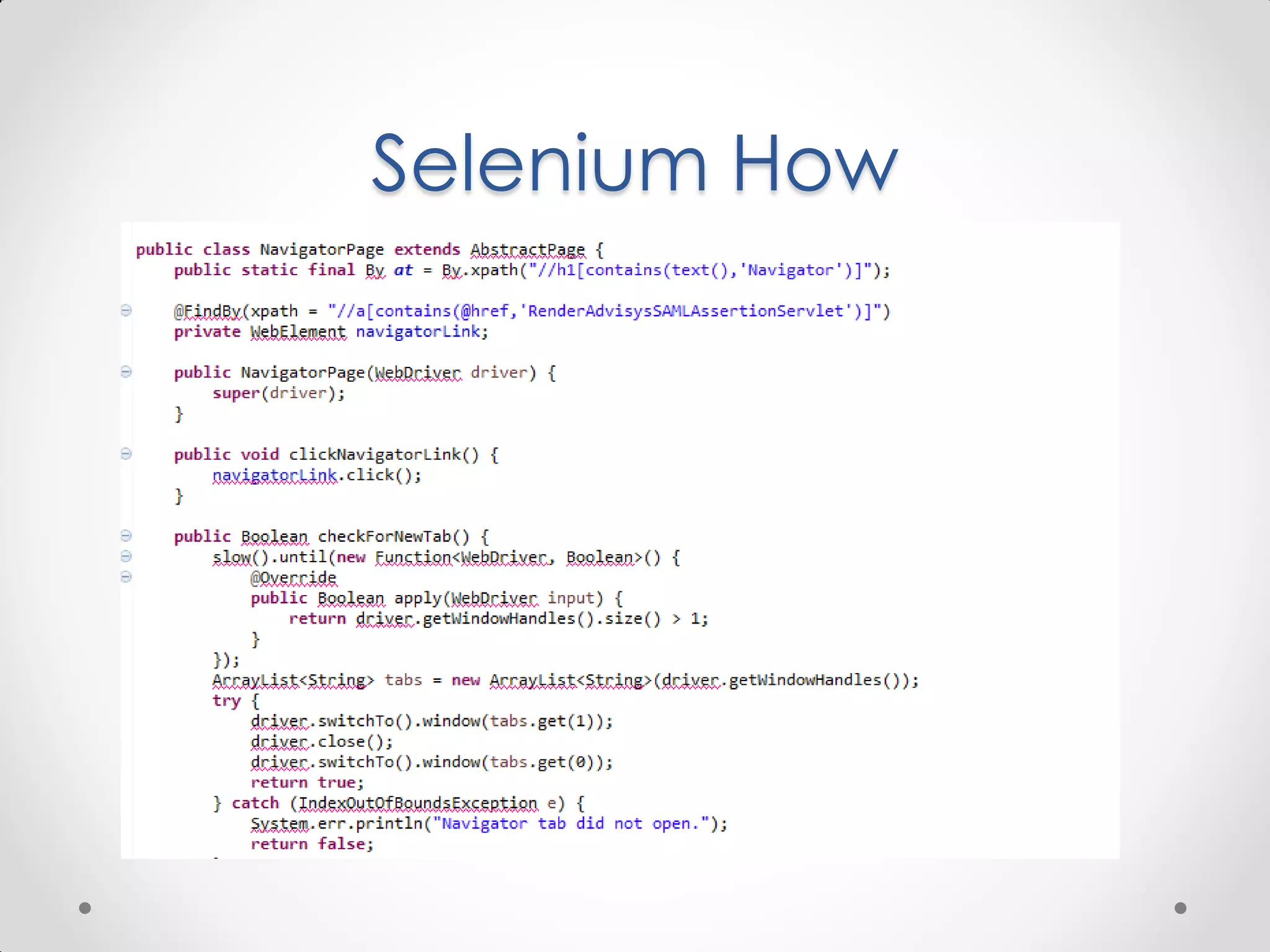 Selenium How 