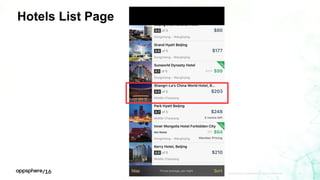 APPDYNAMICS CONFIDENTIAL AND PROPRIETARY 30
Hotels List Page
 